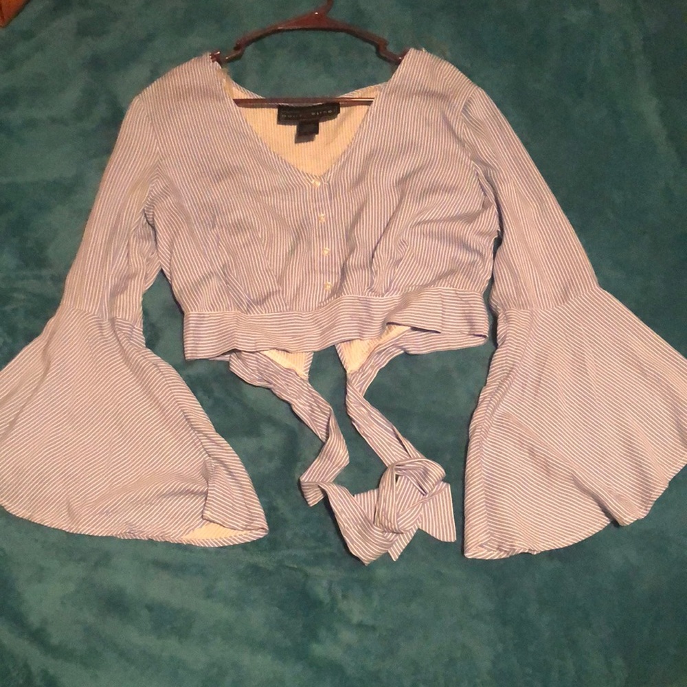 Crop Top Blue Lightweight
